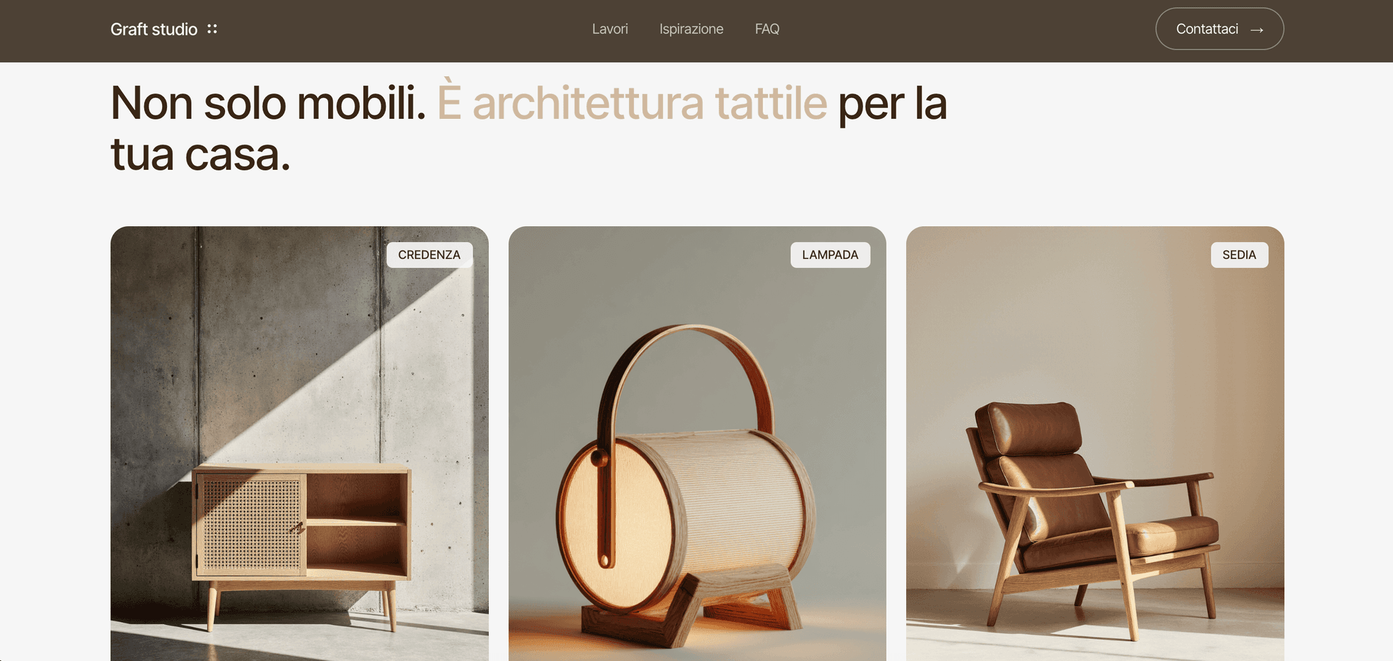 Graft Studio — Prodotti su misura