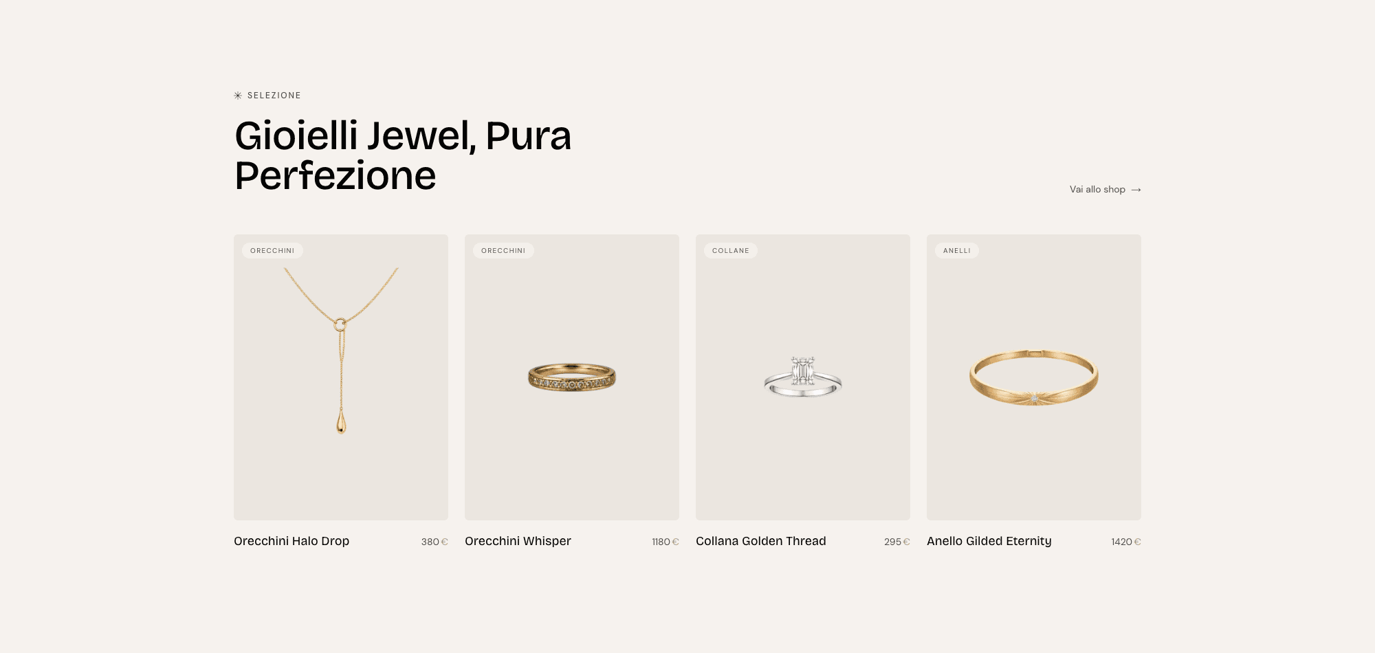 Jewel — Selezione prodotti