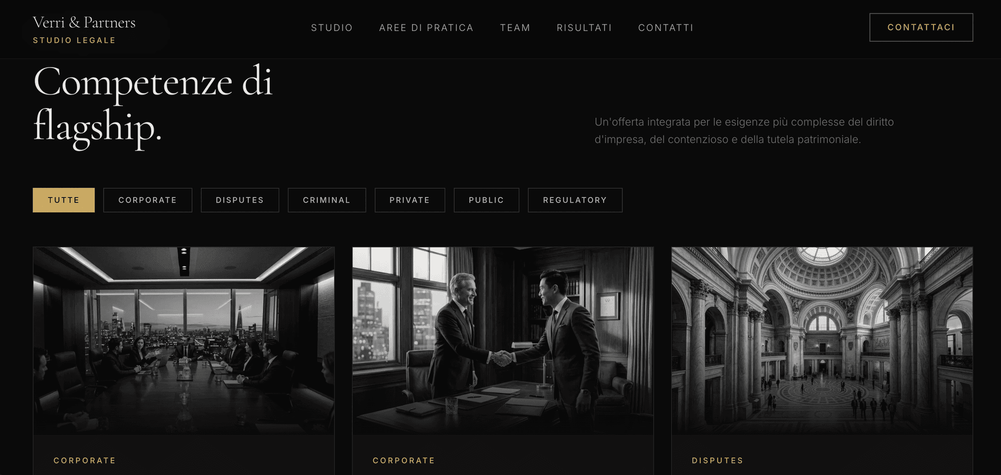 Verri & Partners — Competenze di flagship