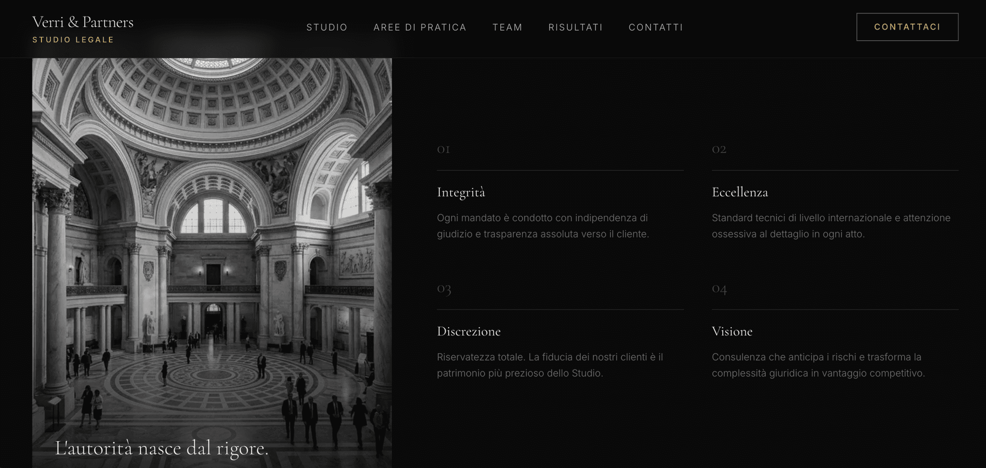 Verri & Partners — I valori dello Studio