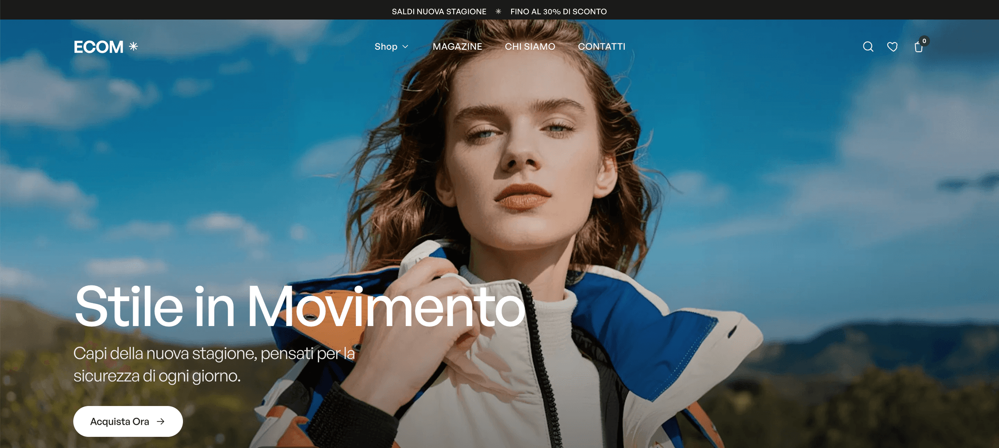 Ecom — sito web realizzato da T&M Studio