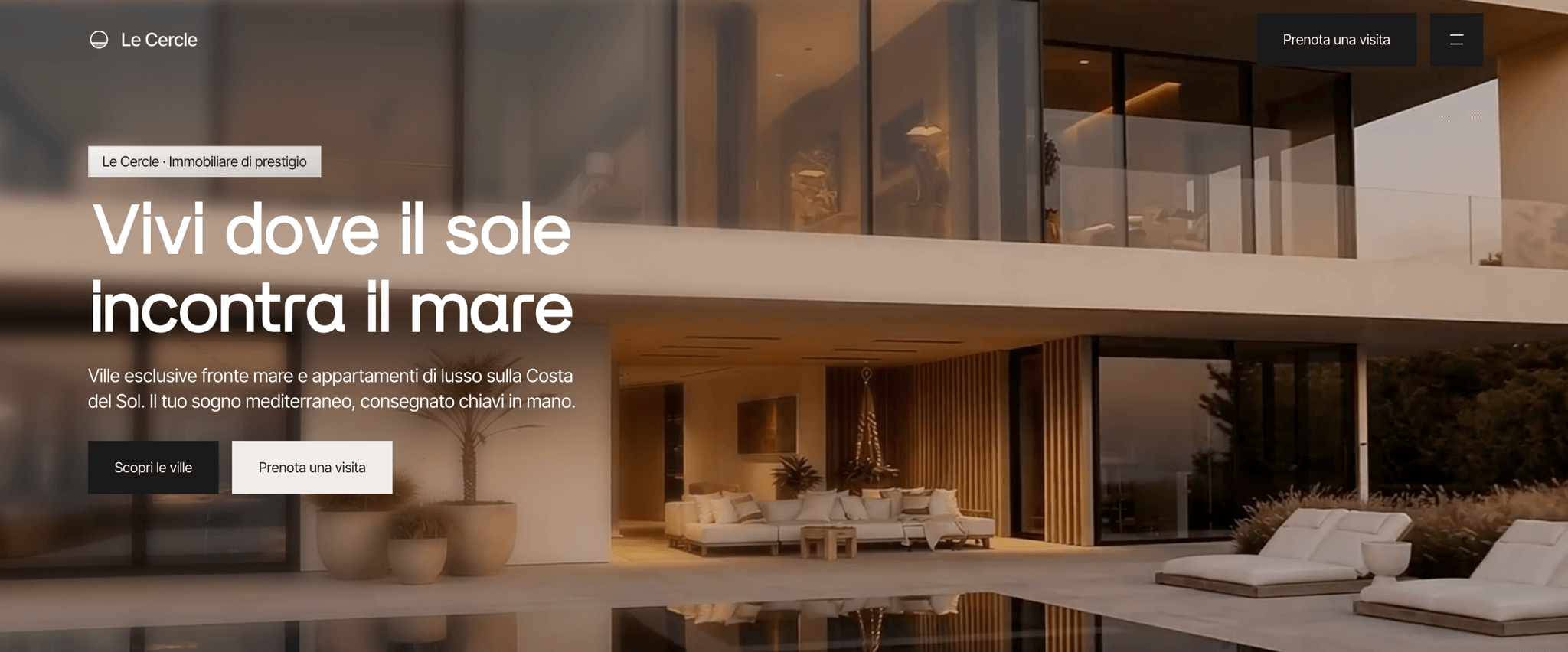 Le Cercle — sito web realizzato da T&M Studio