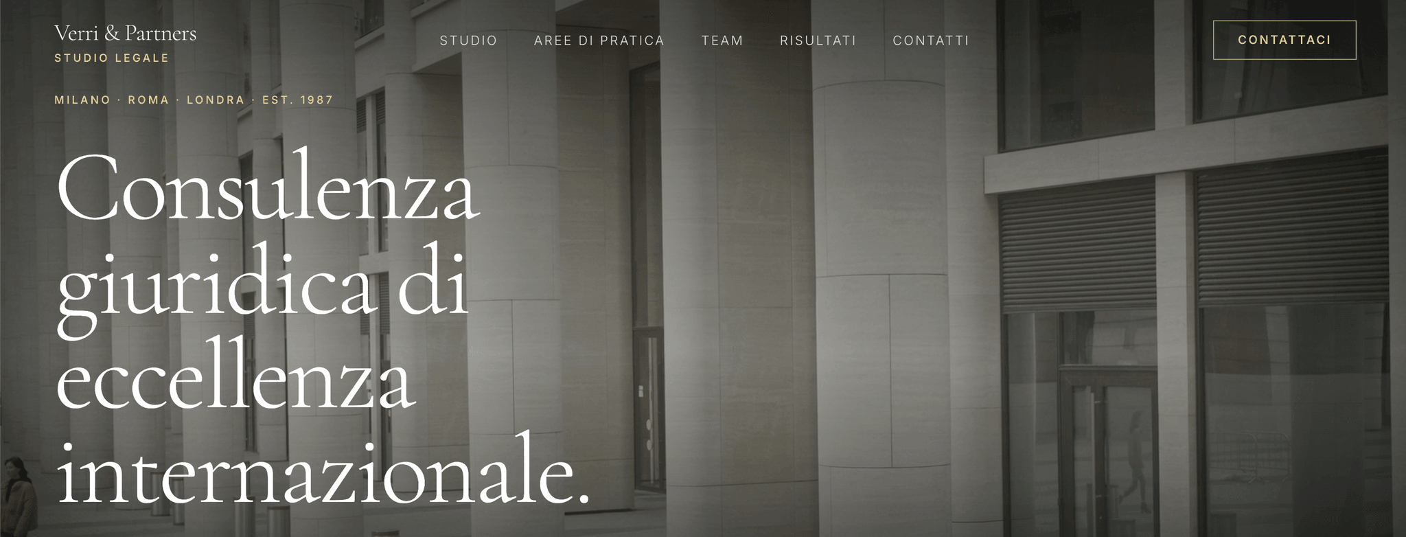 Verri & Partners — sito web realizzato da T&M Studio