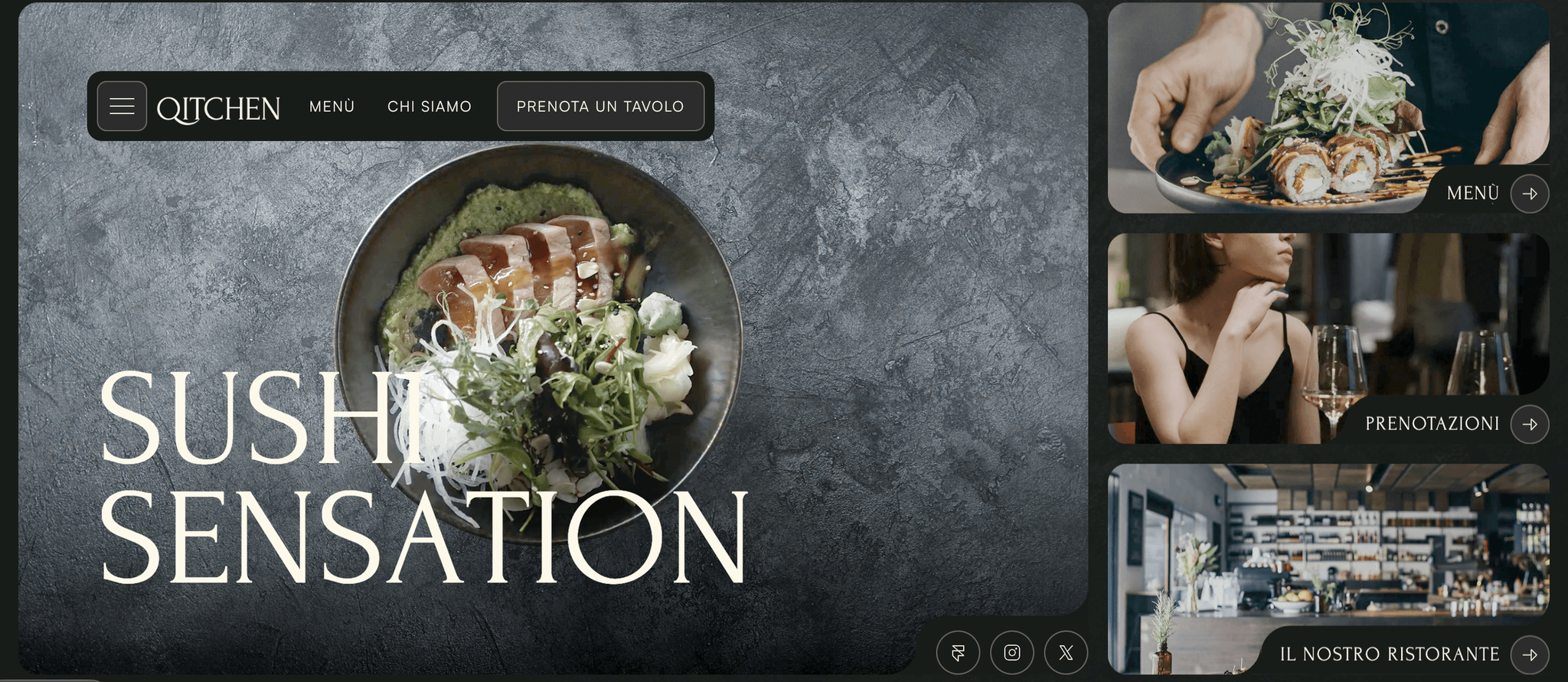 Qitchen — sito web realizzato da T&M Studio